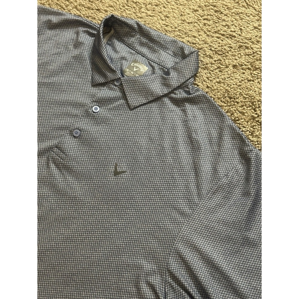 Men's Callaway Short Sleeve Pattern Golf Polo - XL